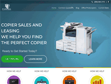 Tablet Screenshot of copierleasecenter.com